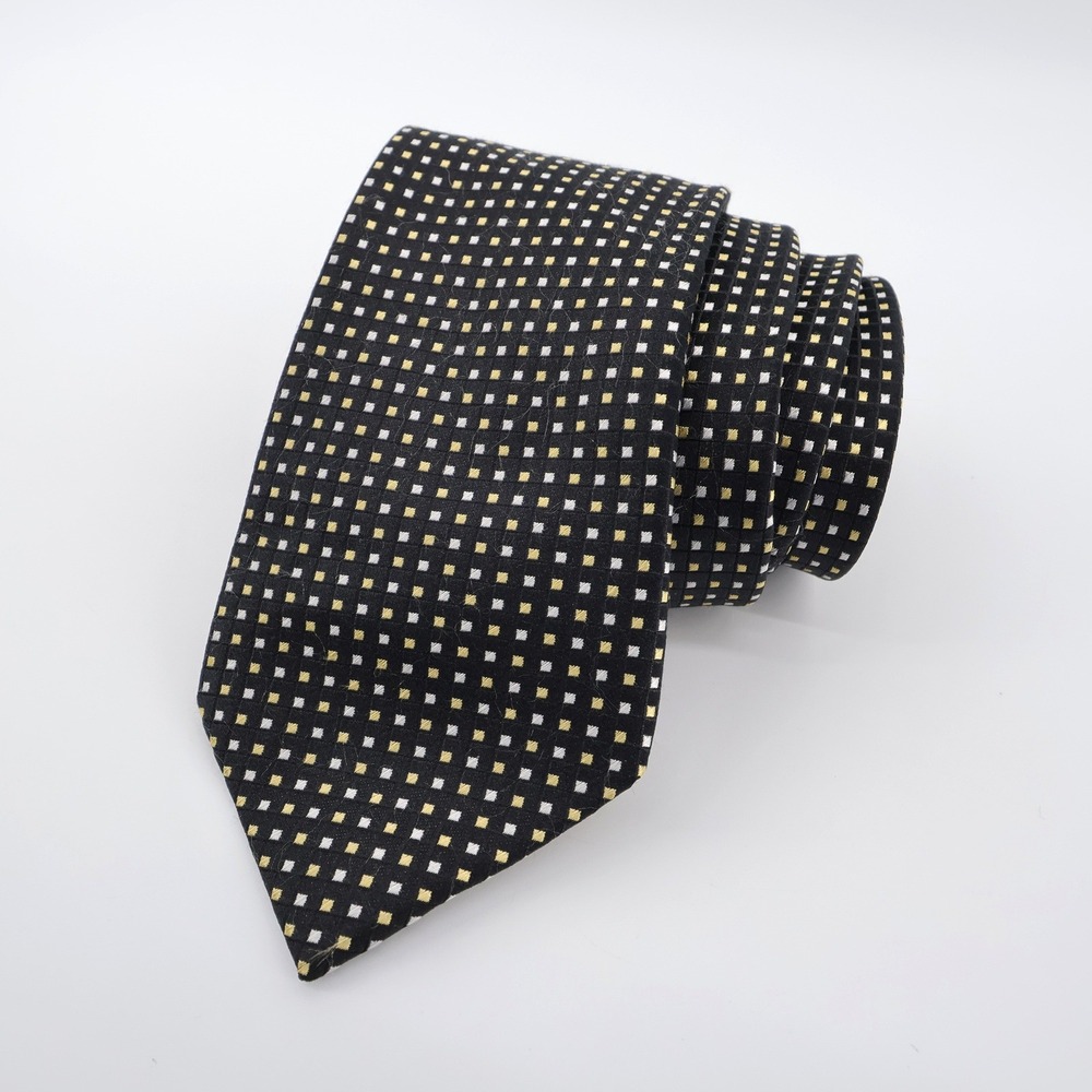 Donald Trump Signature Geometric Silk Tie‎ Black Long Mens One Size